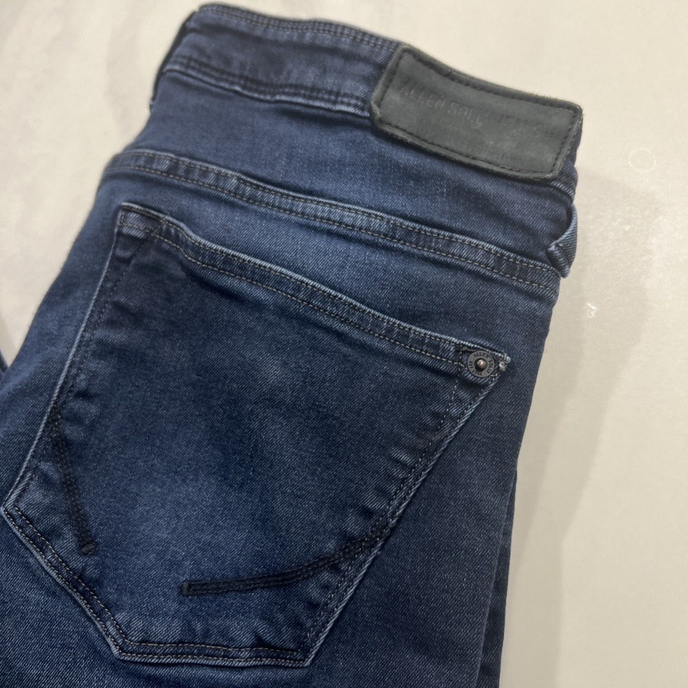 Allen Solly Jeans Skinny Fit Dark Wash Blue Denim Mens 32x26 BG-16589‎